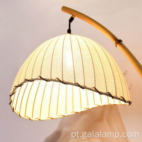 Candeeiro de pé Boho Arc feito à mão